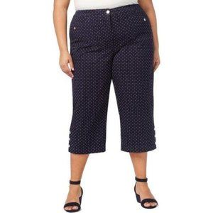 Karen Scott Polka Dot Capri Brand NWT